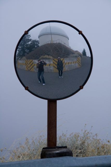 Russ & Lixuan In Traffic Mirror
